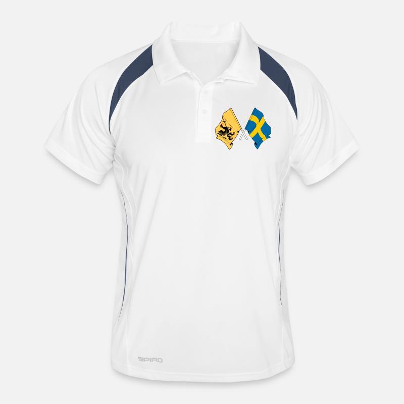 Södermanland & Schweden – Ein Stolz Männer Polo atmungsaktiv