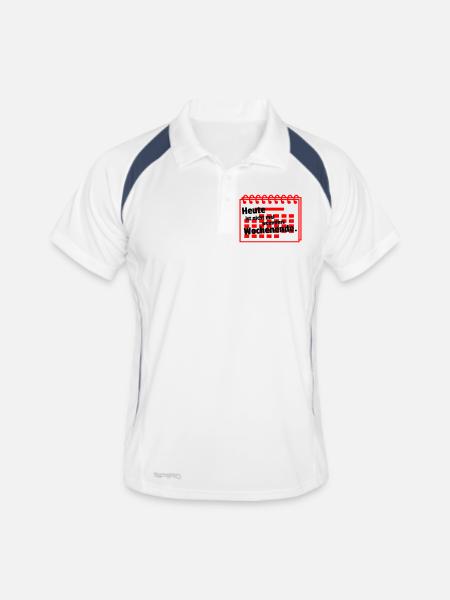 Nowhere weekend - Men's Polo breathable - white/navy - Front