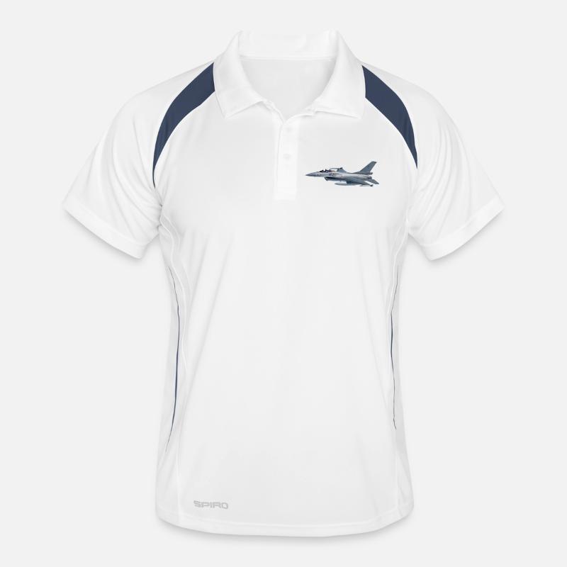 F-16 Polo respirant Homme