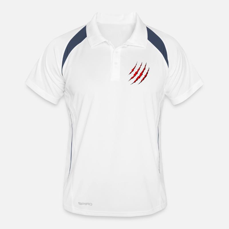 Scratch marks Wolf claw Men's Polo breathable