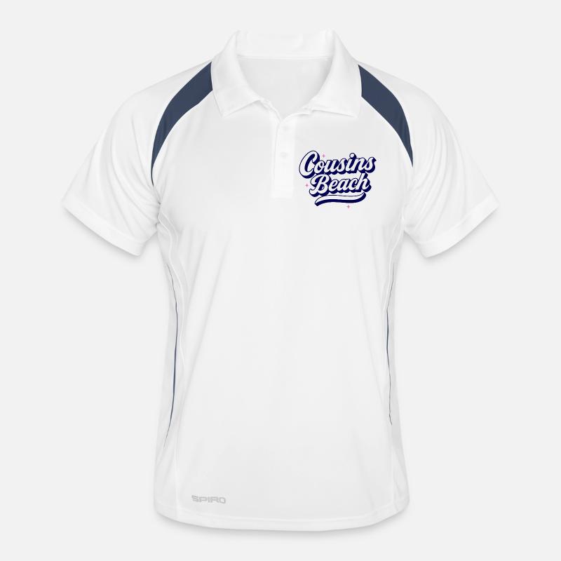 Cousins Beach – Retro Script Design Männer Polo atmungsaktiv