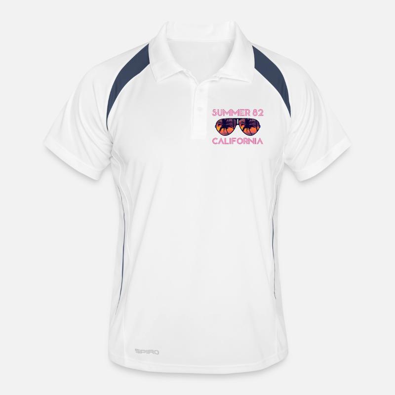Summer 82 California - Retro Sunset Sunglasses Men's Polo breathable