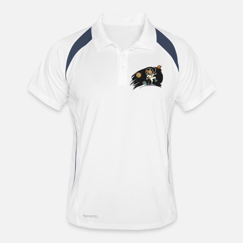 Souris astronaute dans l’espace – Illustration mignonne Polo respirant Homme