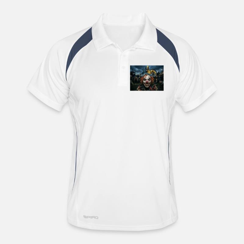 Fou de clown - Polo respirant Homme - blanc/marine