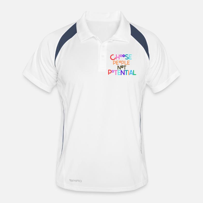 Choosing people not potential Men's Polo breathable