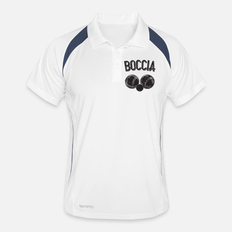 Boccia player clothing with bocce balls Boccia Men's Polo breathable