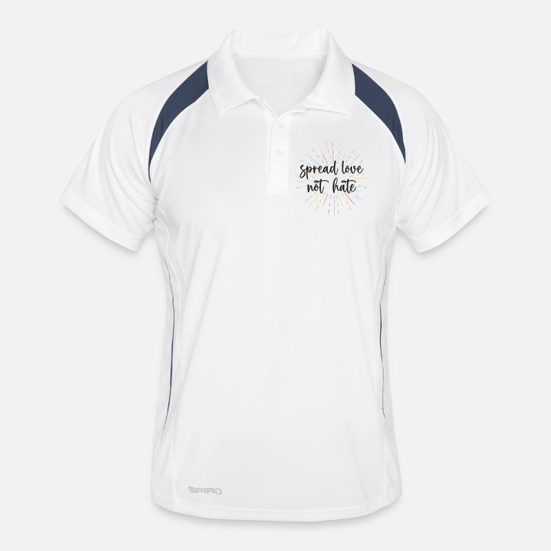 Pride Month - Spread Love Not Hate Men's Polo breathable