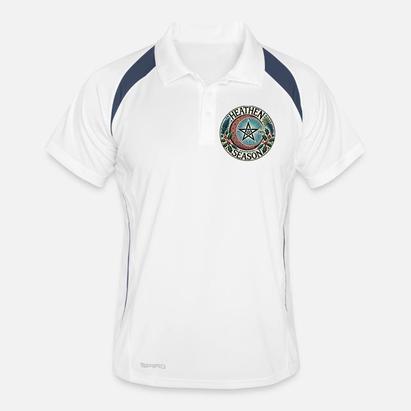 Emblème du cercle de la saison païenne Polo respirant Homme