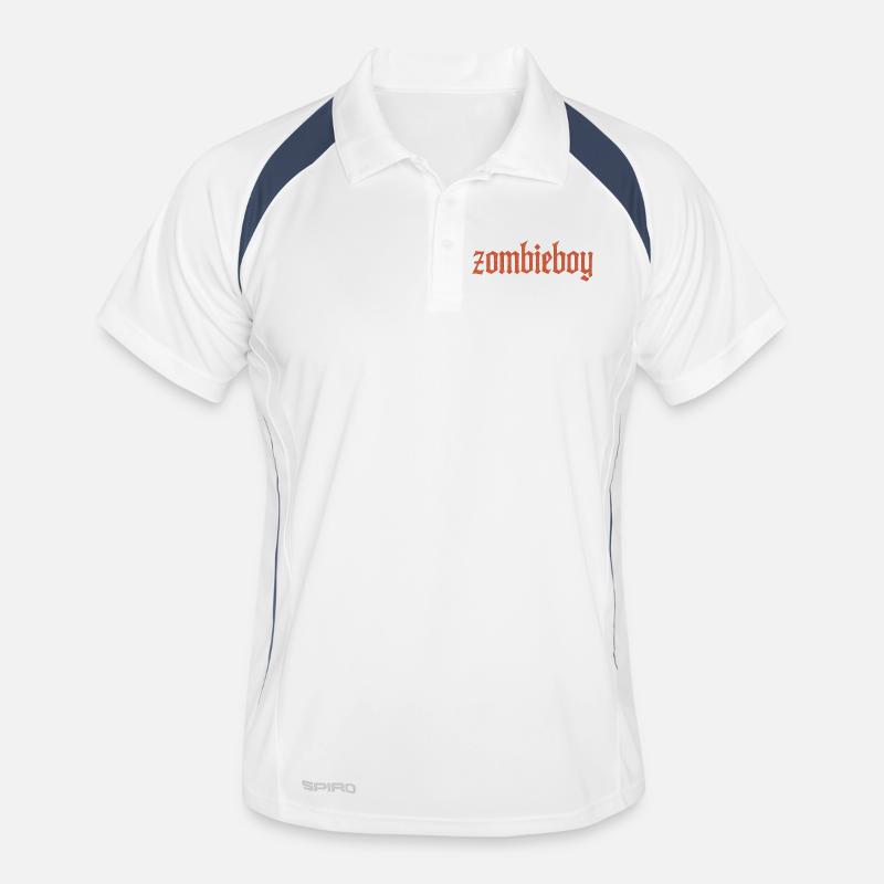 Zombieboy Gothic Lettering Men's Polo breathable