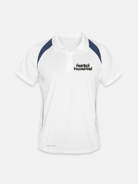 Protect Pollinators | Save the bees - Men's Polo breathable - white/navy