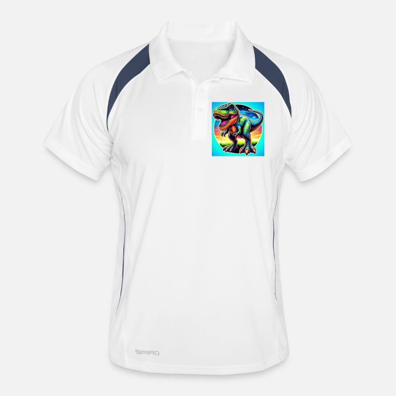 Dinosaurier Männer Polo atmungsaktiv