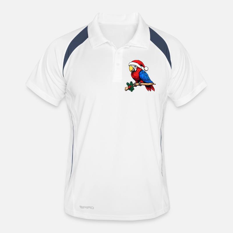 Parrots Christmas Men's Polo breathable