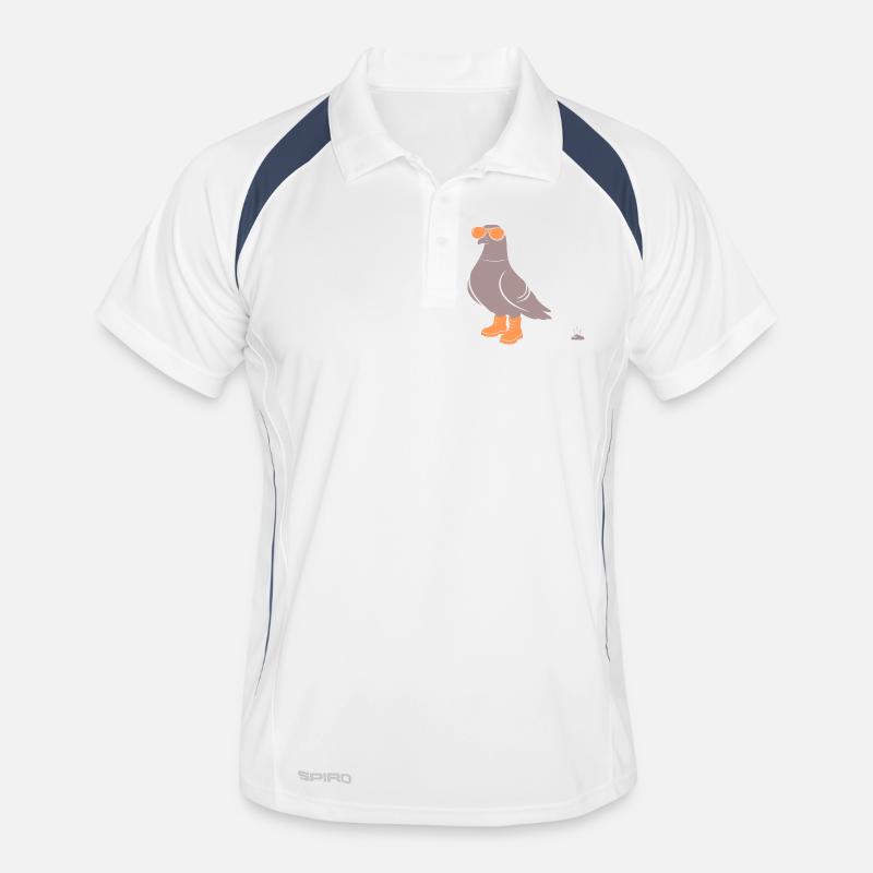 Taube Orange Männer Polo atmungsaktiv