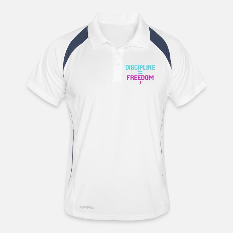 Discipline égale liberté Pixel Art Polo respirant Homme