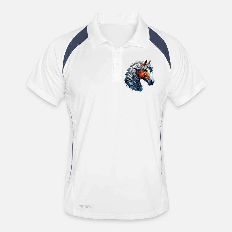 Pferd Männer Polo atmungsaktiv
