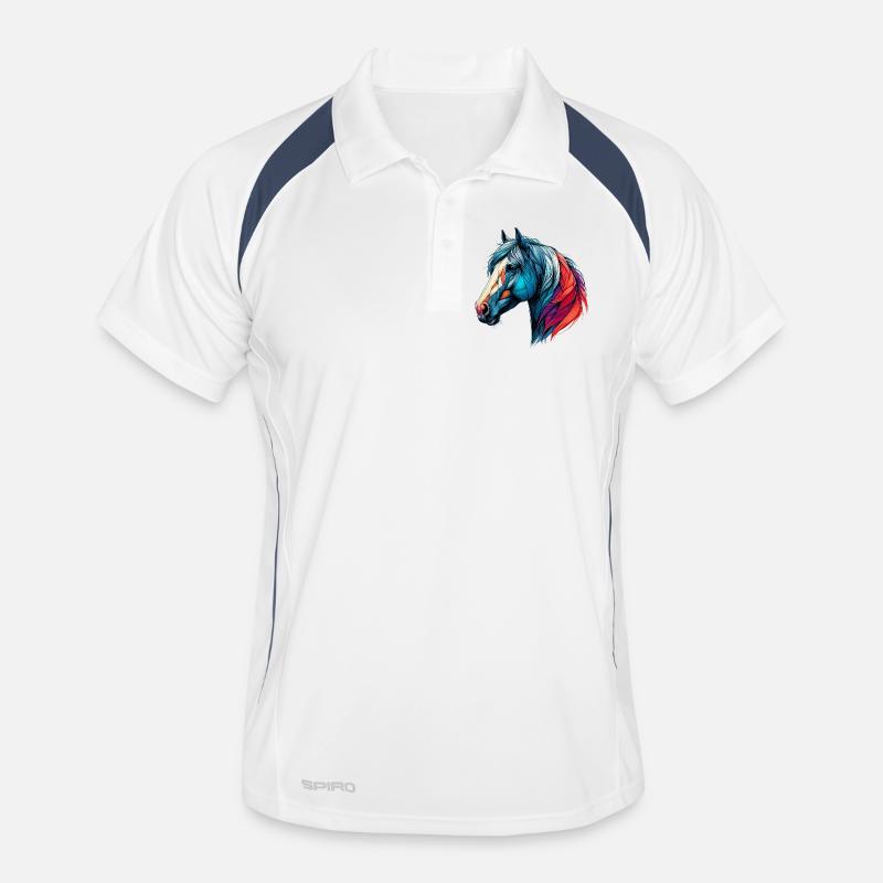 Pferd Männer Polo atmungsaktiv