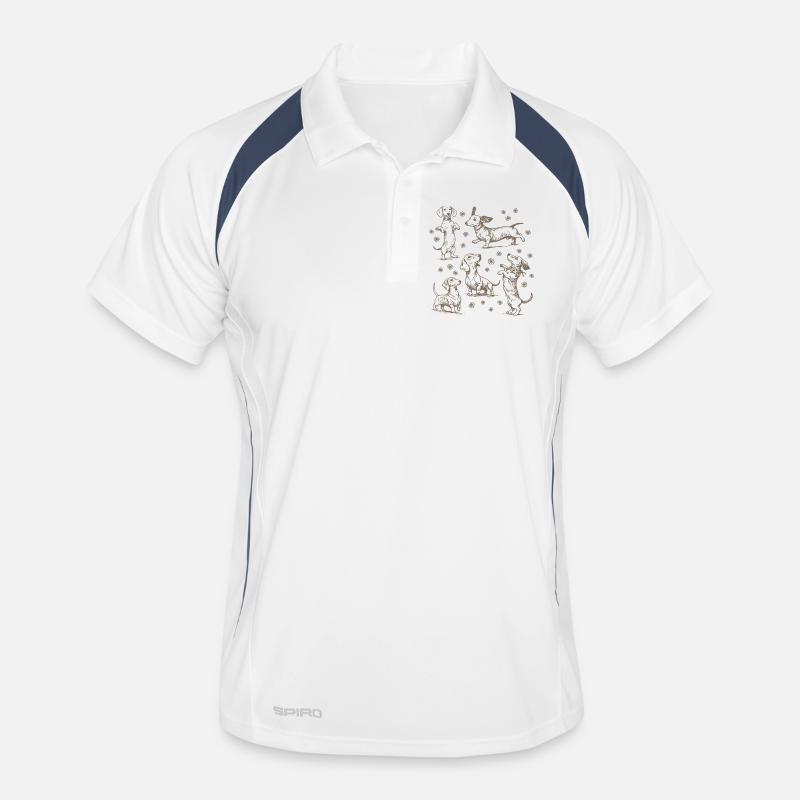 Teckel Teckel Chiens Teckels Teckel Chien teckel Teckel Polo respirant Homme
