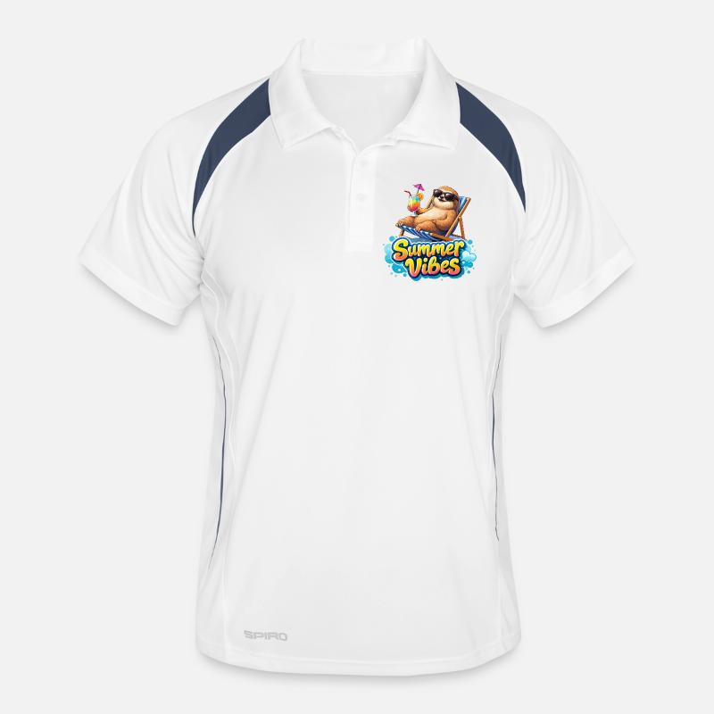 Summer Vibes: Chill Sloth Men's Polo breathable
