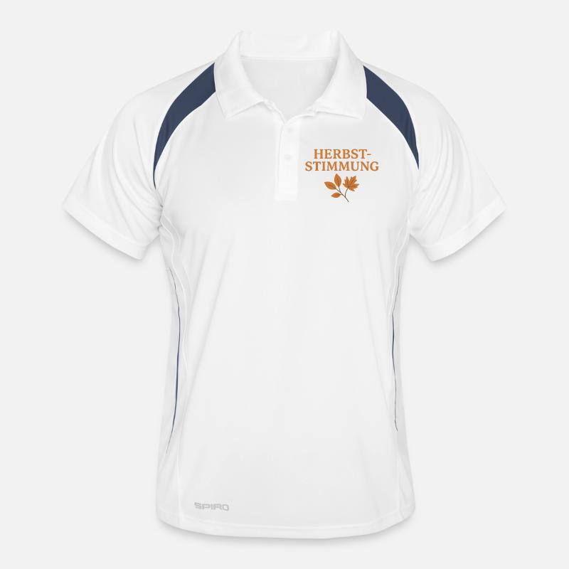 Autumn mood nature design Men's Polo breathable