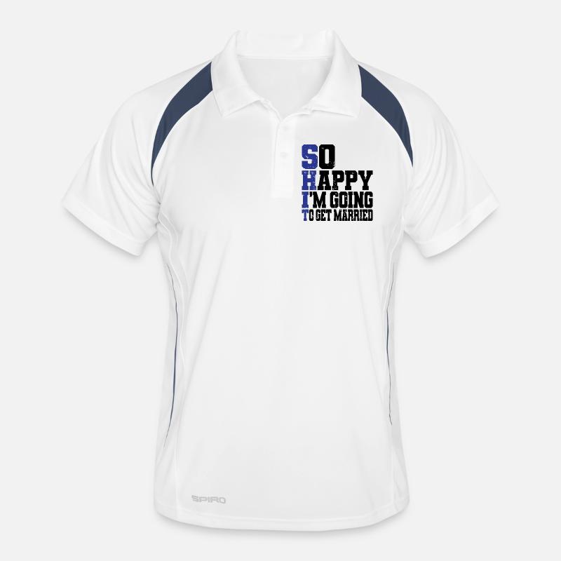 Funny Bachelor Party Engagement Wedding Married Men's Polo breathable