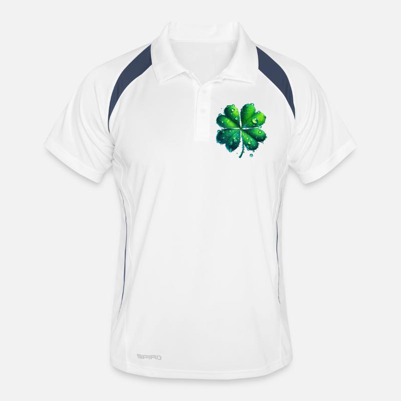 Trèfle à quatre feuilles Polo respirant Homme