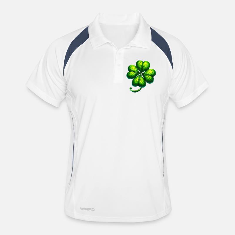 Four-leaf clover Men's Polo breathable