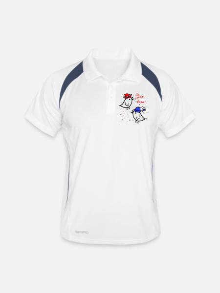 there is always a carnival - Men's Polo breathable - white/navy - Front