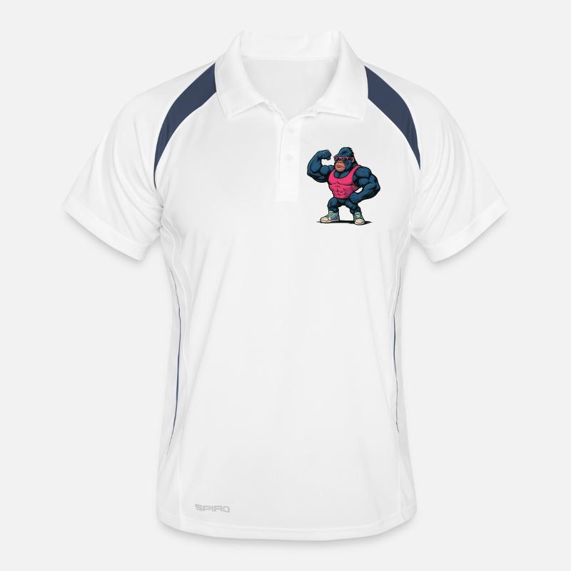 Débardeur rose Gorilla Power Polo respirant Homme