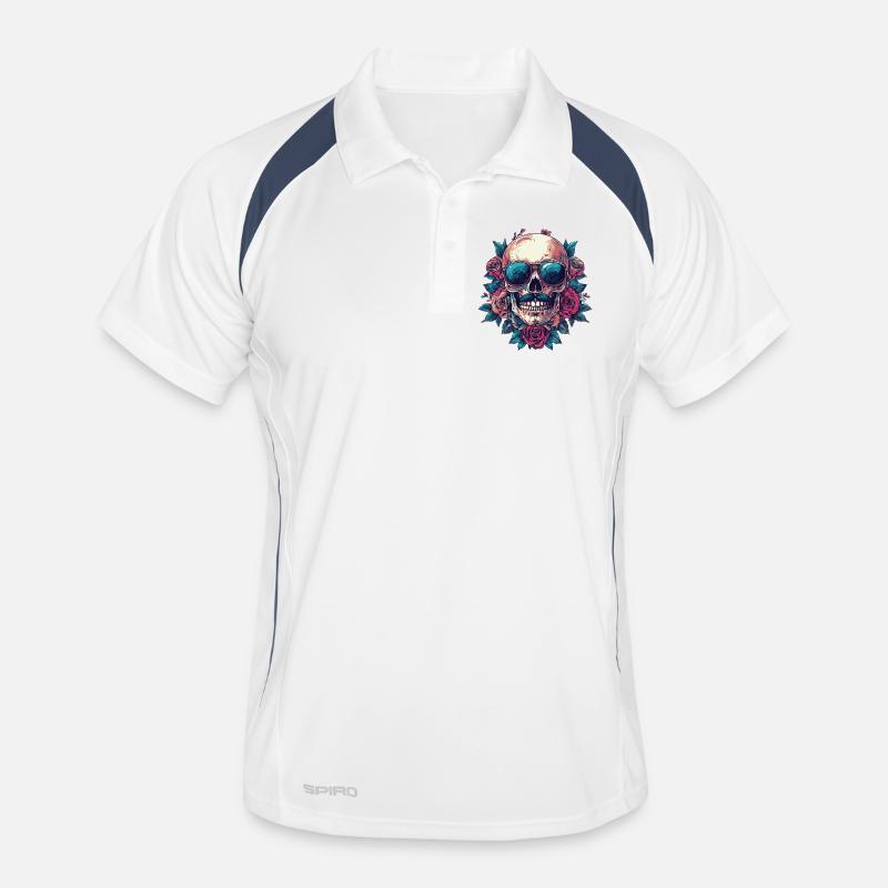 Squelette coloré Polo respirant Homme