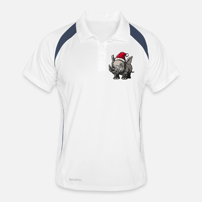 Nashorn Weihnachten Männer Polo atmungsaktiv