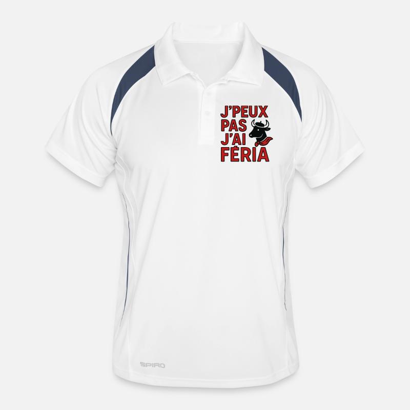 I can't I feria Men's Polo breathable