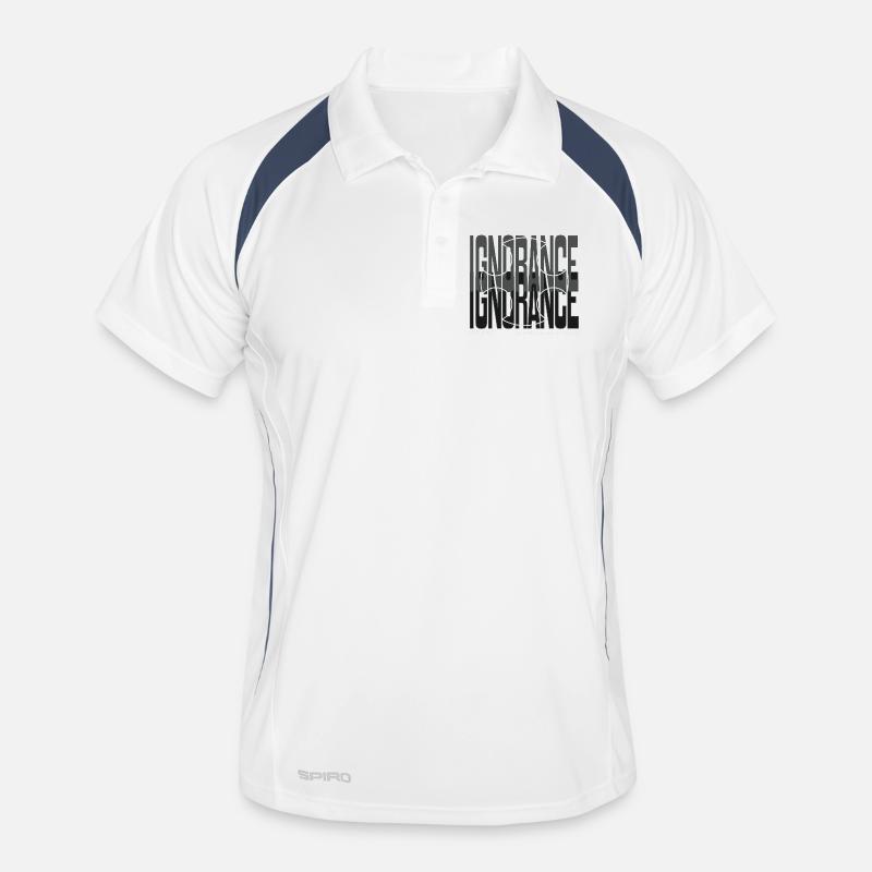 Courage contre la peur Cross Design Polo respirant Homme