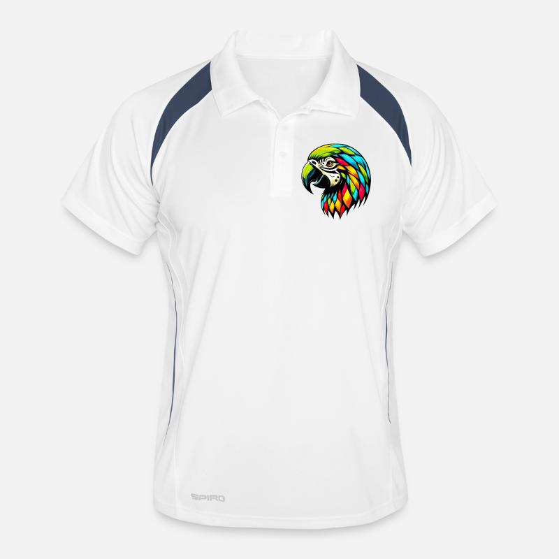 Harlequin parrot Men's Polo breathable