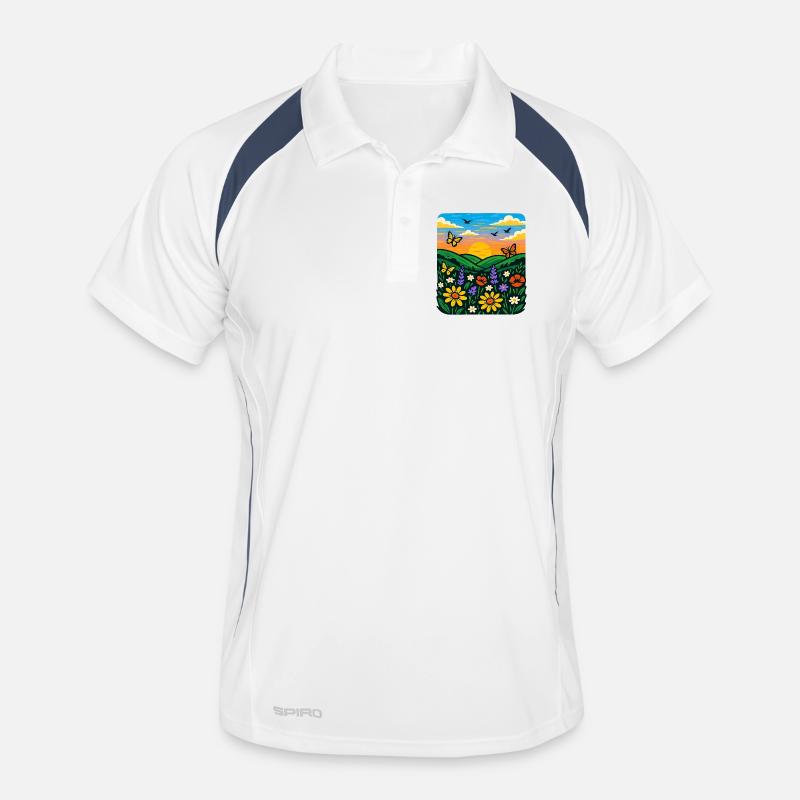 Summer Meadow Men's Polo breathable