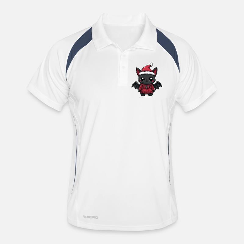 Fledermaus Weihnachten Männer Polo atmungsaktiv