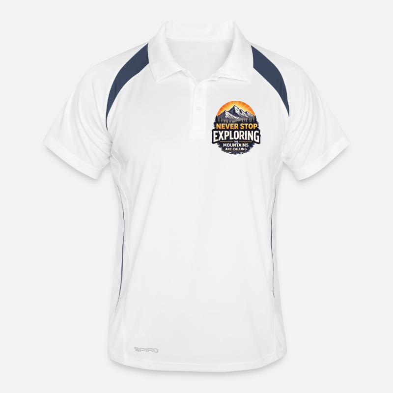 Toujours Explorer les Montagnes Polo respirant Homme