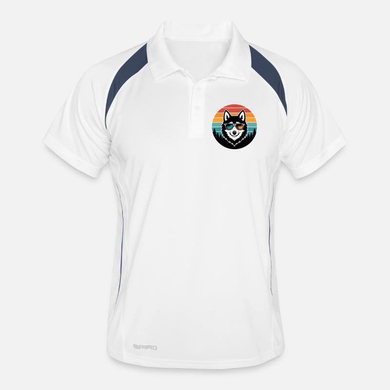 Retro Husky-Sonnenbrille Männer Polo atmungsaktiv