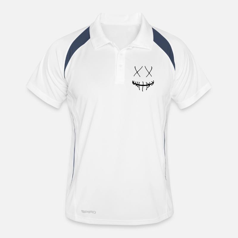 Design de visage joyeux - Cadeau idée cadeau Polo respirant Homme