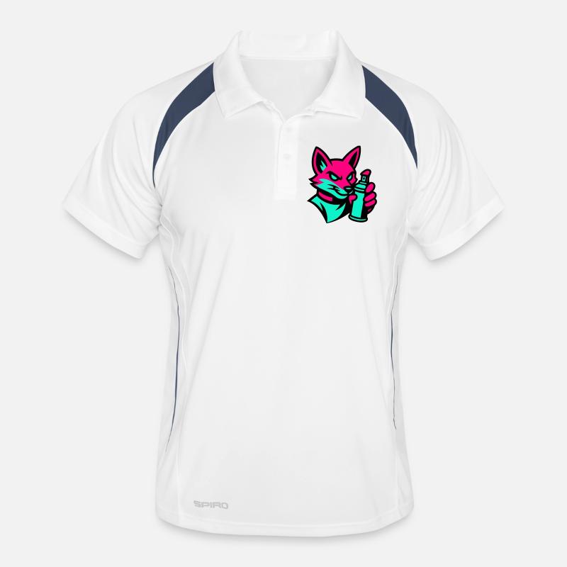 Graffiti Renard Polo respirant Homme