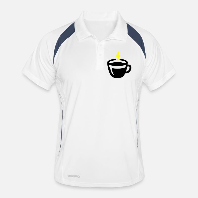 Latte Art Love: Latte Art Energy Coffee Vector Men's Polo breathable