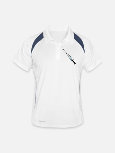 Medicine - Men's Polo breathable - white/navy