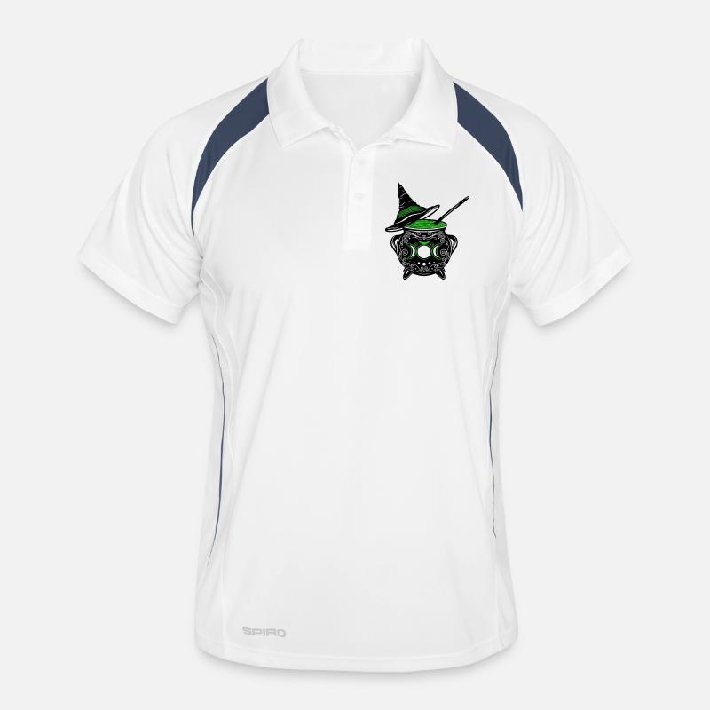 Witch's Cauldron Witch's Hat Witches Walpurgis Night Men's Polo breathable