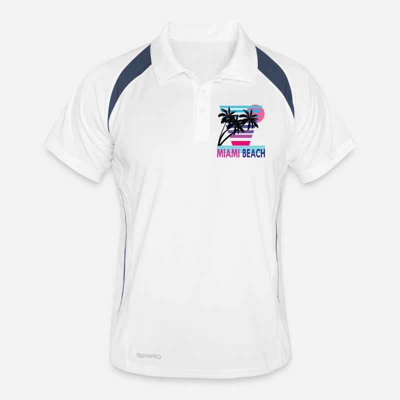 PLAGE DE MIAMI Polo respirant Homme