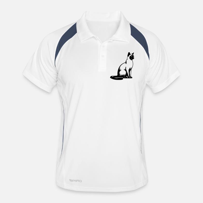 Siamkatze Männer Polo atmungsaktiv