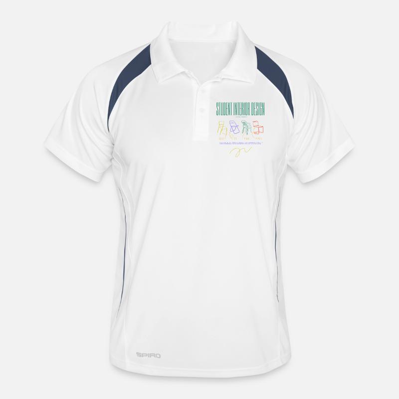 Student Interior Design Principles | for free - Men's Polo breathable - white/navy