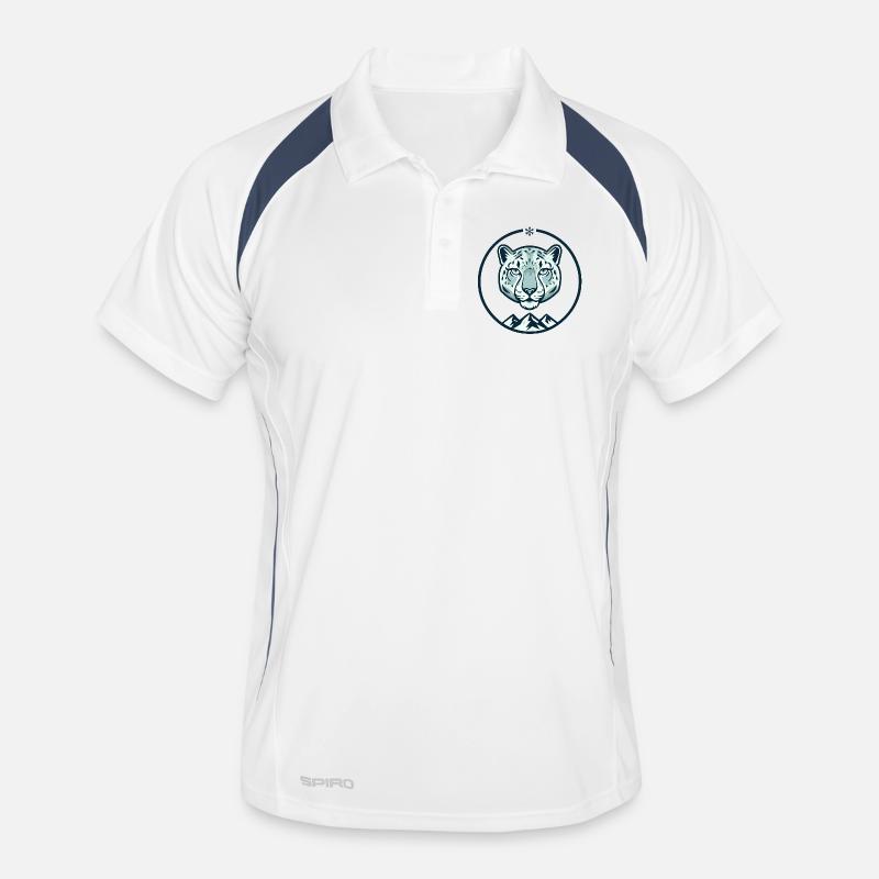 Mountain snow leopard Men's Polo breathable