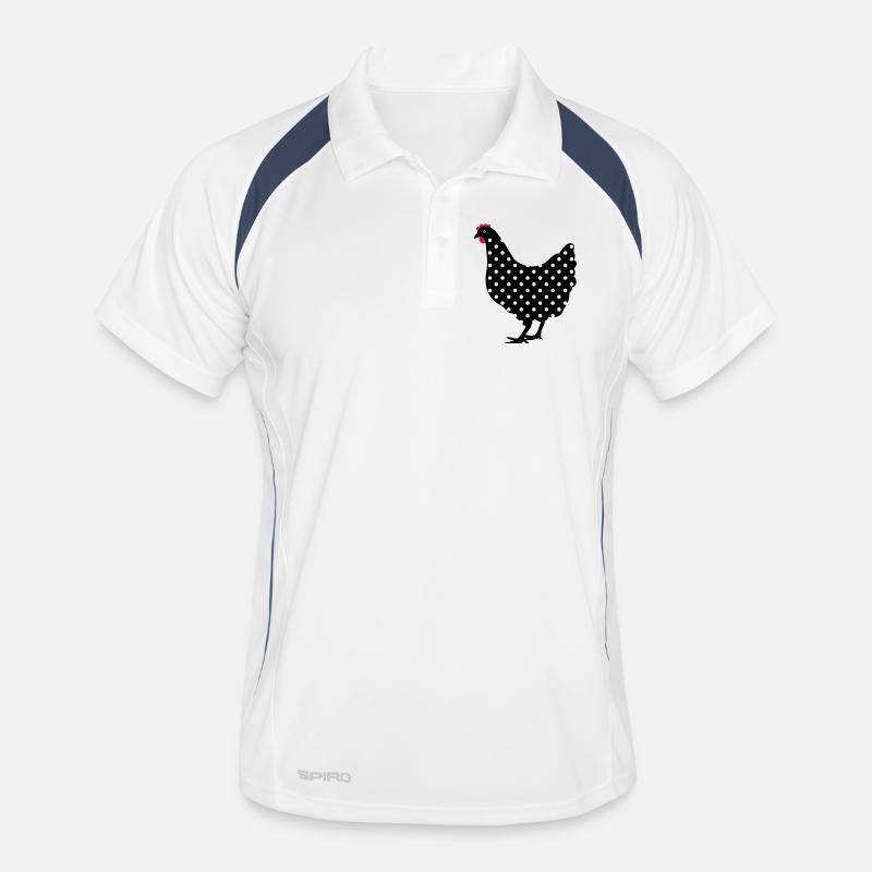 Chicken hen spotted Men's Polo breathable