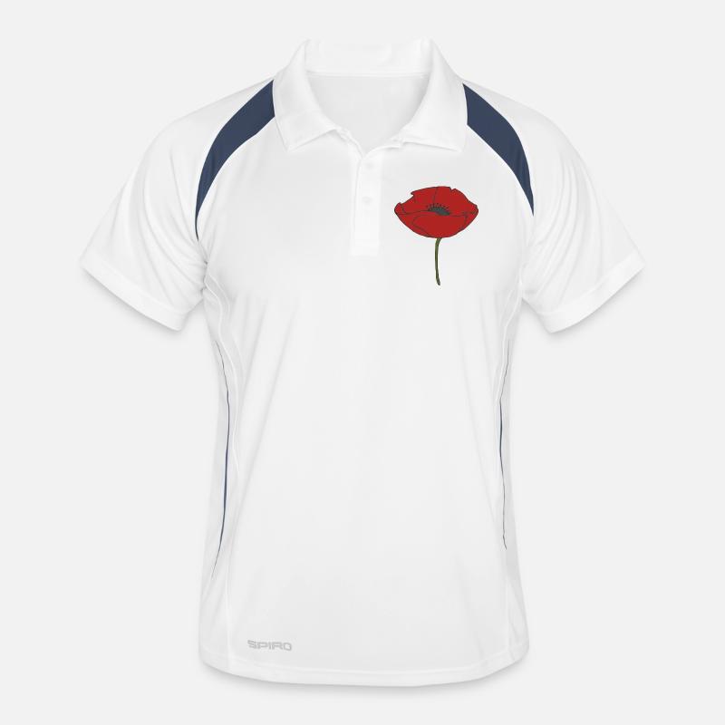 corn poppy Men's Polo breathable