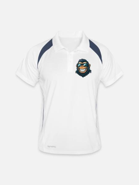 Cool Gorilla Sunglasses Summer Grin - Men's Polo breathable - white/navy - Front