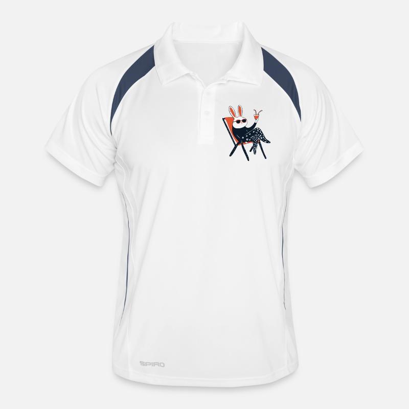 Beach Bunny – Chill Rabbit with Shades & Drink Men's Polo breathable